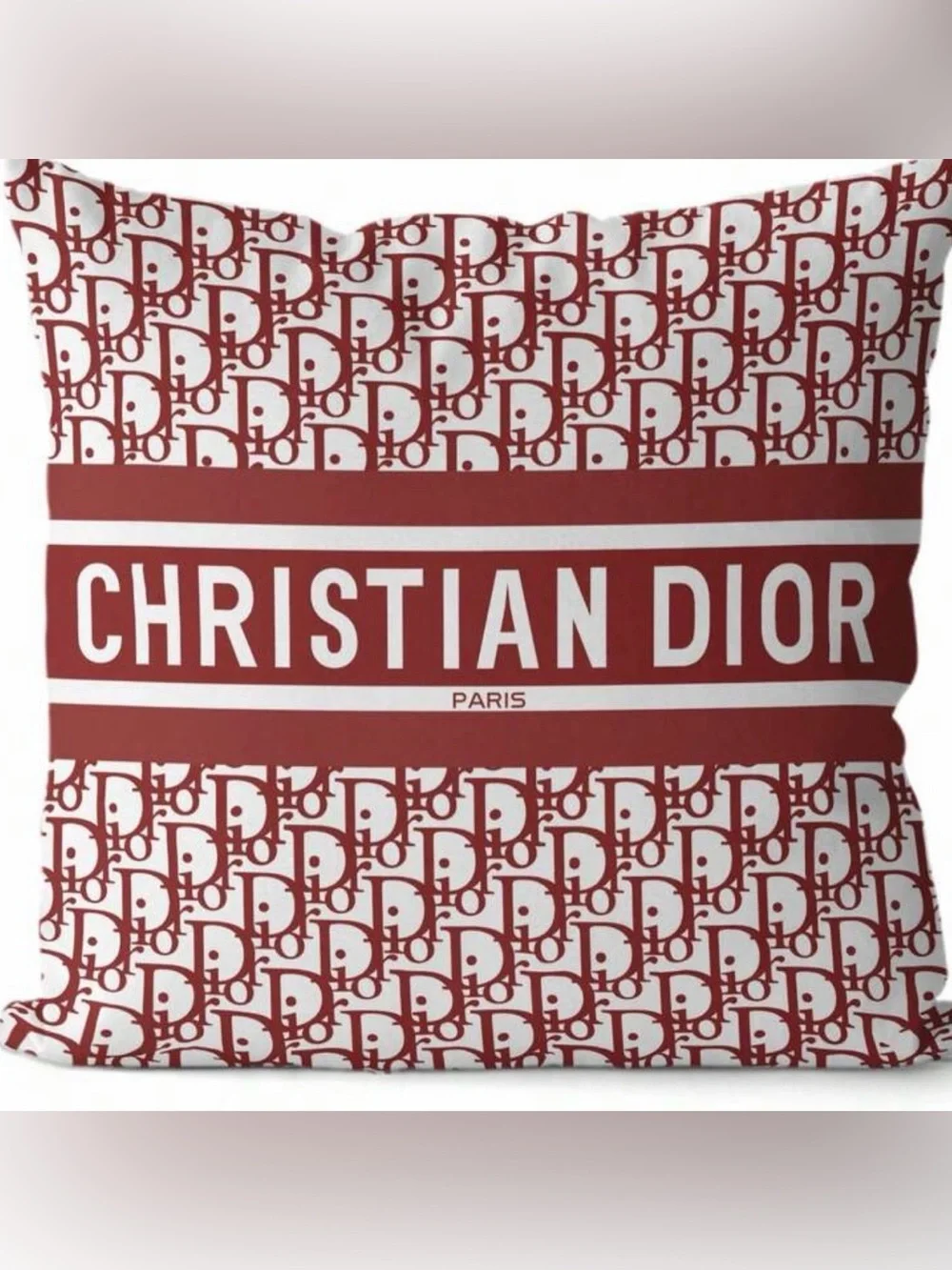 New Red & White Logo pillow CASE 18inch